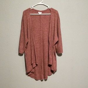 LuLaRoe Mauve Open Cardigan